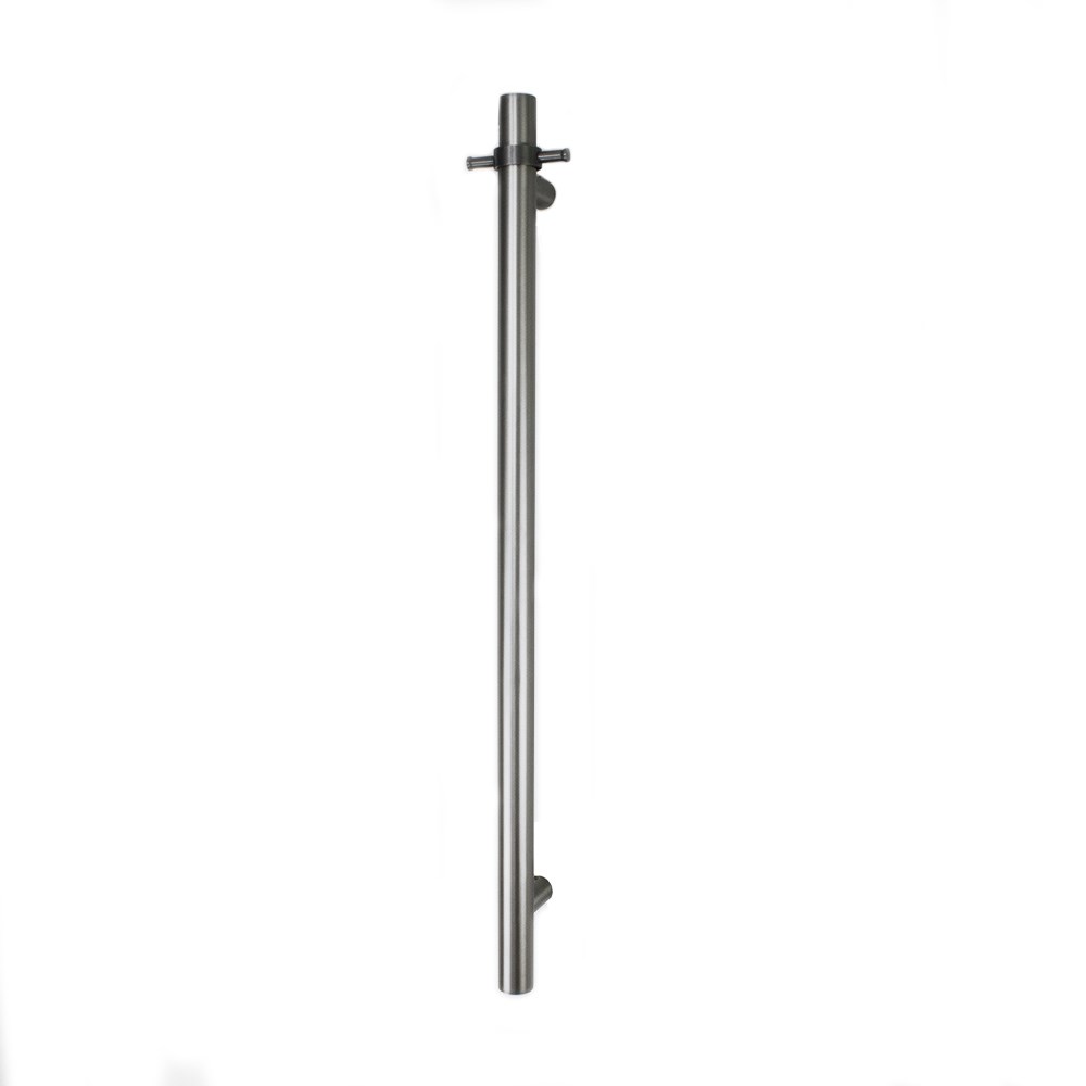 Vertical Single Heated Towel Bar GMG-VTR-950 Gun Metal Grey