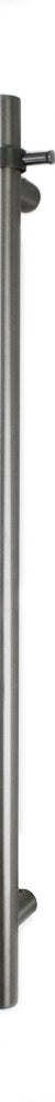 Vertical Single Heated Towel Bar GMG-VTR-950 Gun Metal Grey