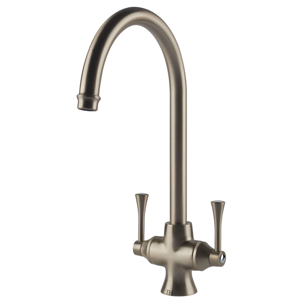 Gosford Double Sink Mixer - Brushed Nickel