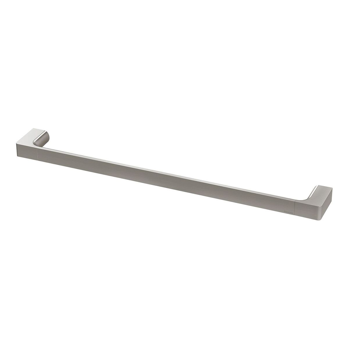 Gloss Single Towel Rail 600mm - Brushed Nickel