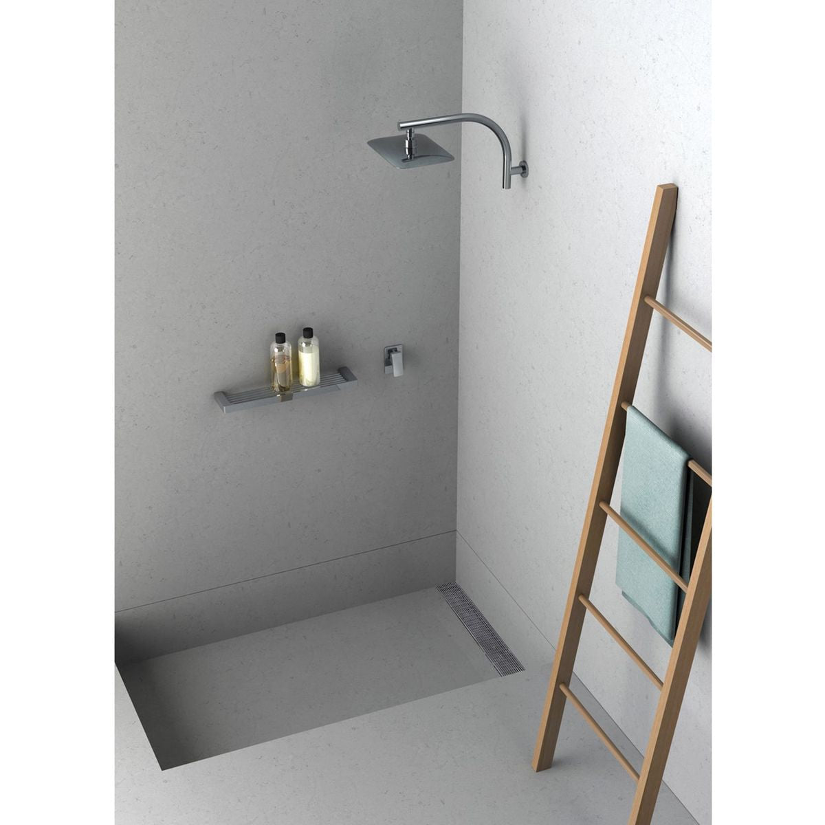 Gloss Shower Shelf - Chrome