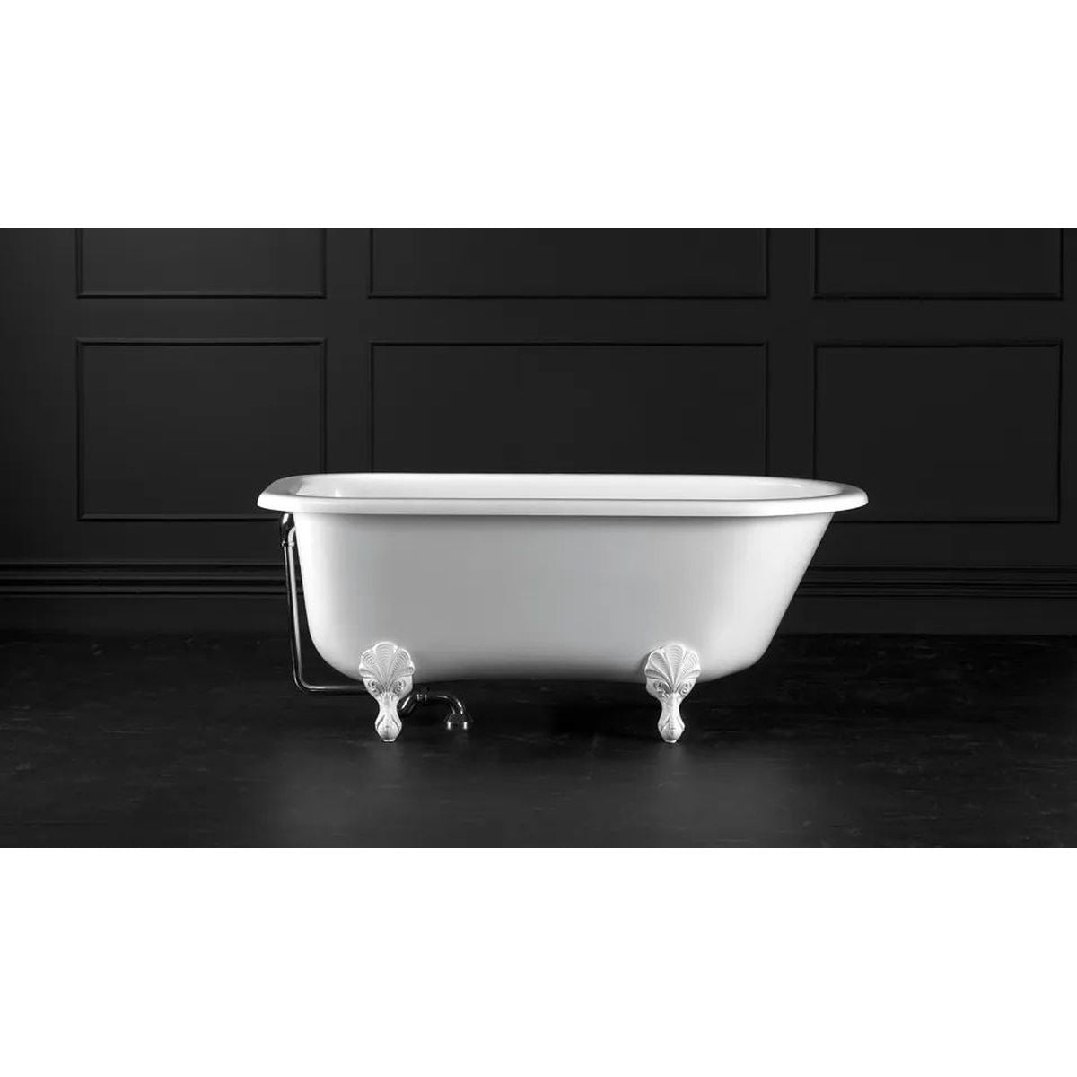 Victoria + Albert Hampshire 1500 Bath, White Metal Feet