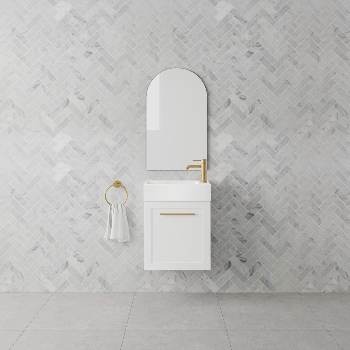 Hampton 450mm Wall Hung Vanity Cabinet