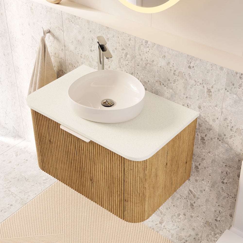 Edge 200mm Curved Pull Handle, Matte White