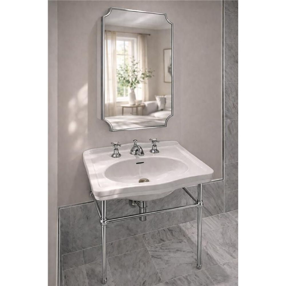 Claremont Mirror 80x50 Shaving Cabinet - Chrome