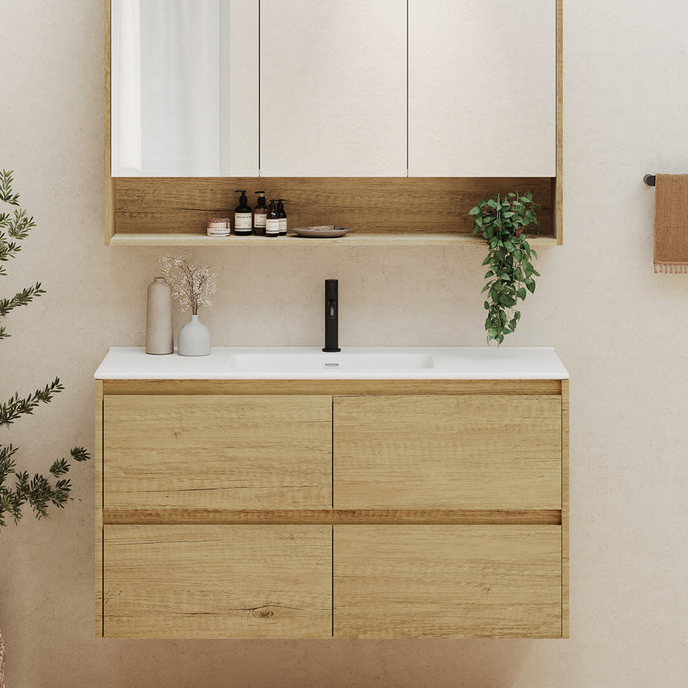 Joli Matte White Full Depth Ceramic Basin-Top 1200 - 1 Tap Hole