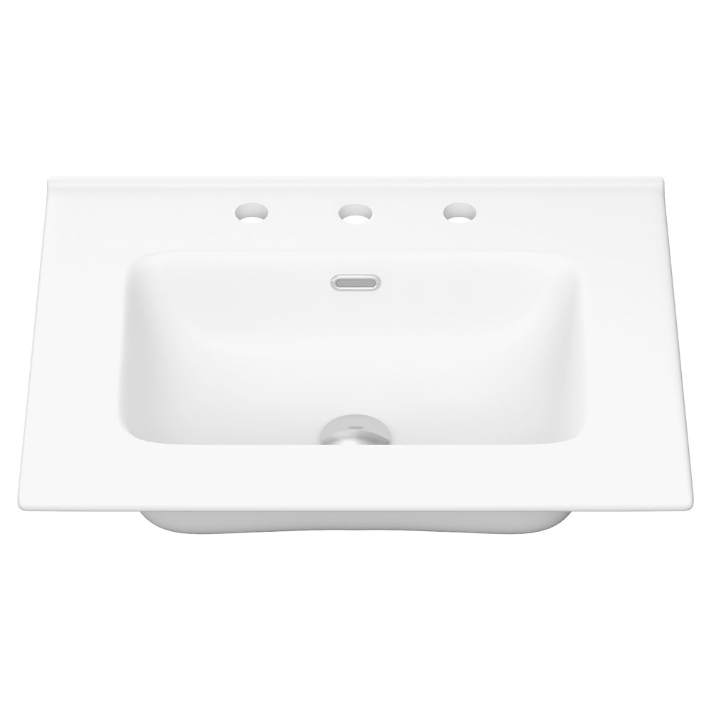 Joli Gloss Full Depth Ceramic Basin-Top 600 - 3 Tap Holes