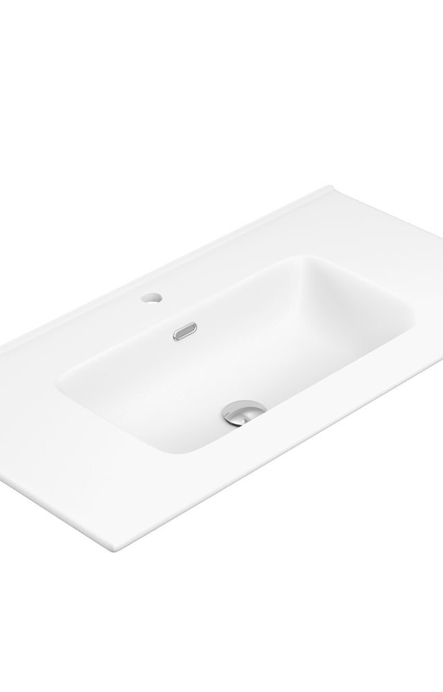 Joli Gloss Full Depth Ceramic Basin-Top 900 - 1 Tap Hole