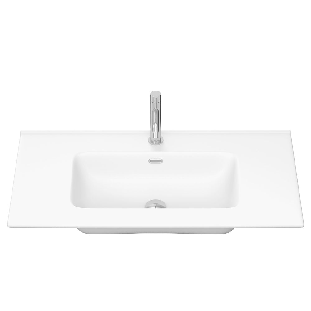 Joli Matte White Full Depth Ceramic Basin-Top 900 - 1 Tap Hole