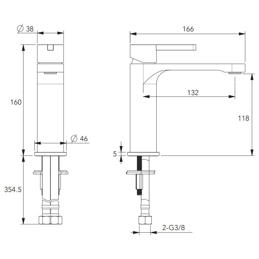 Bronx Basin Mixer - Brushed Nickel
