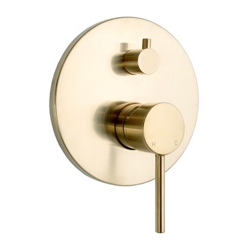 Bloom Shower Diverter - Brushed Brass