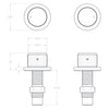 Soul Groove Wall Top Assembly in Matte Black (Electroplated)