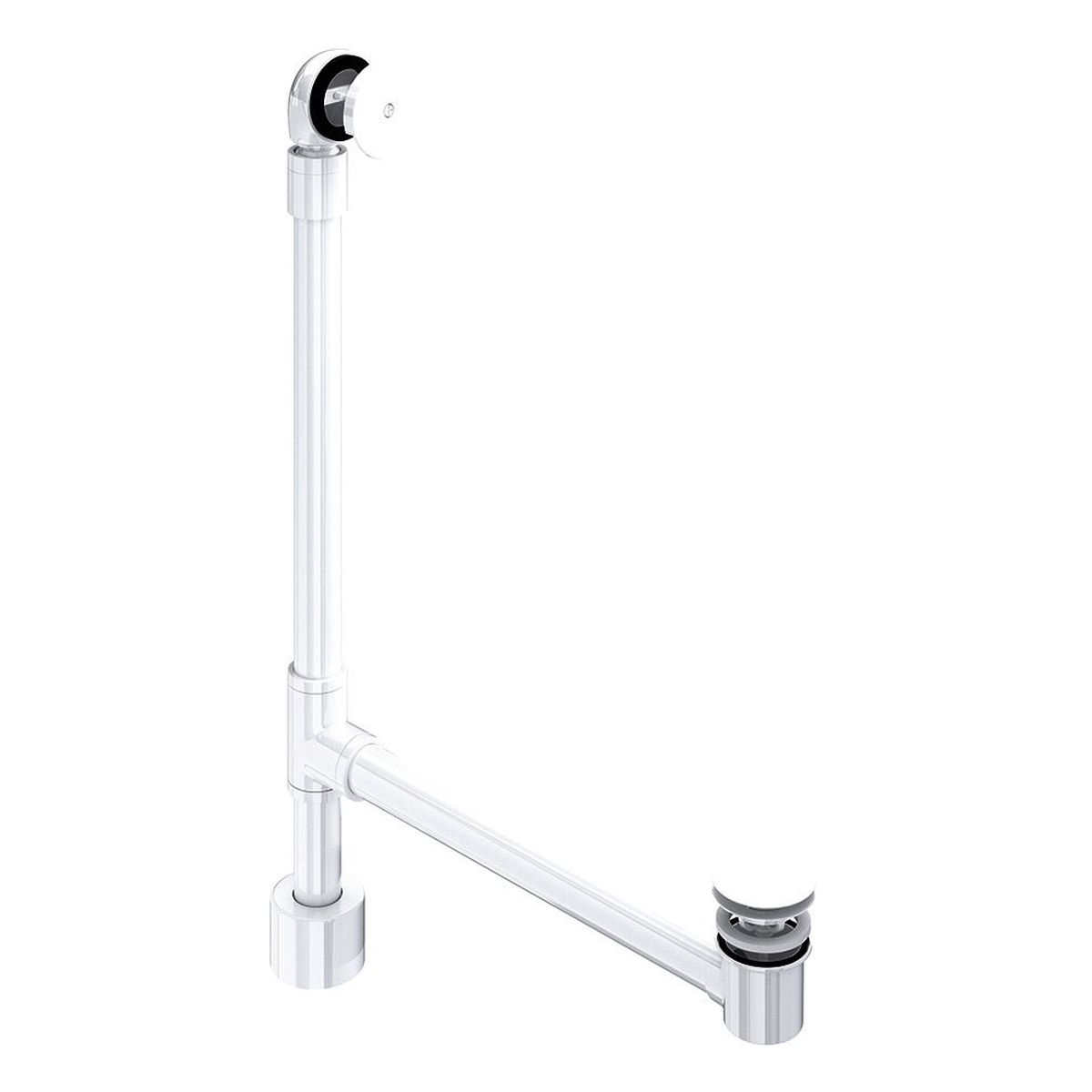 Kit 50 Bath Waste with Overflow, White