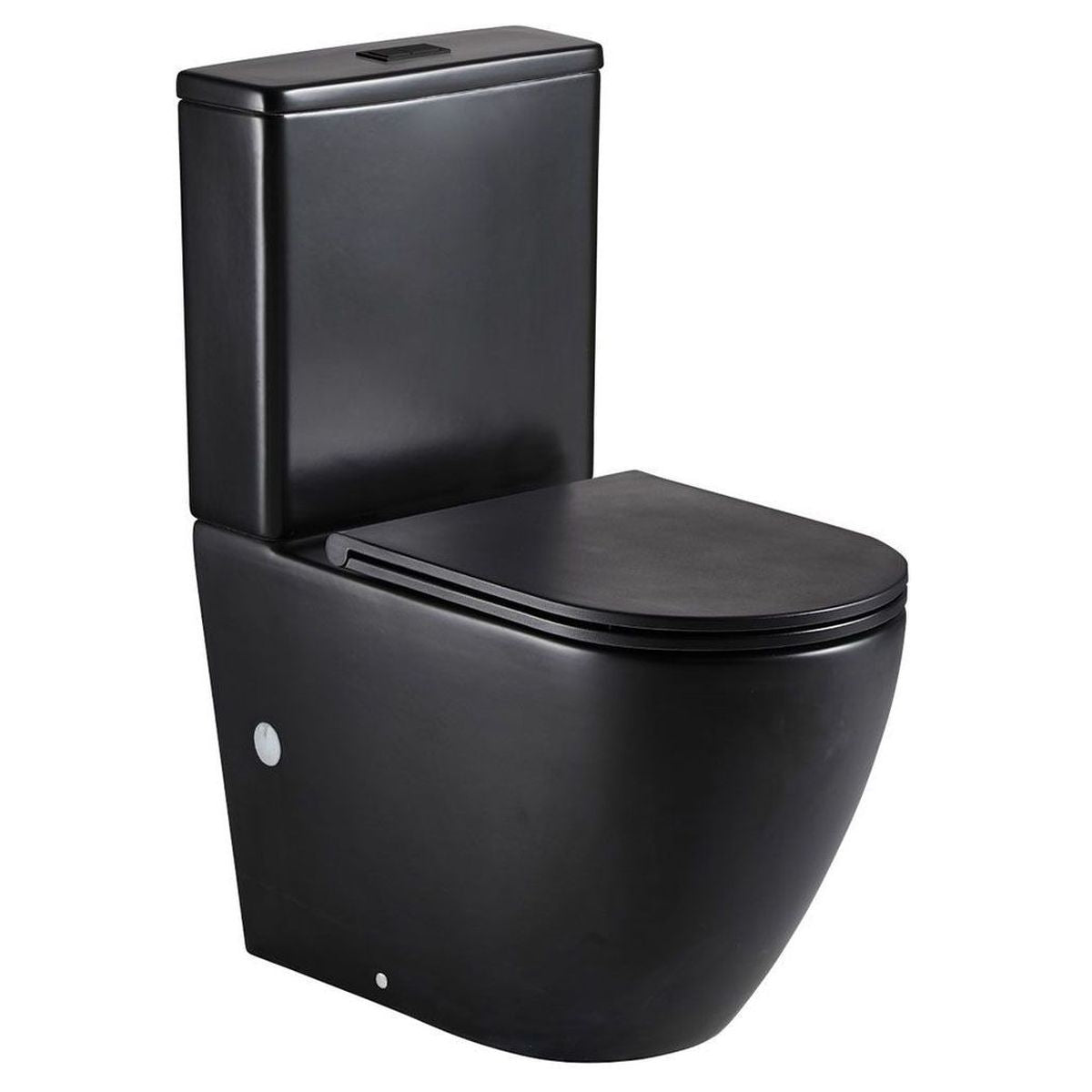 Fienza Koko Tornado Back-to-Wall Toilet Suite, Matte Black