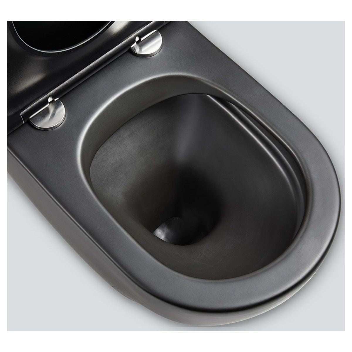 Fienza Koko Tornado Back-to-Wall Toilet Suite, Matte Black
