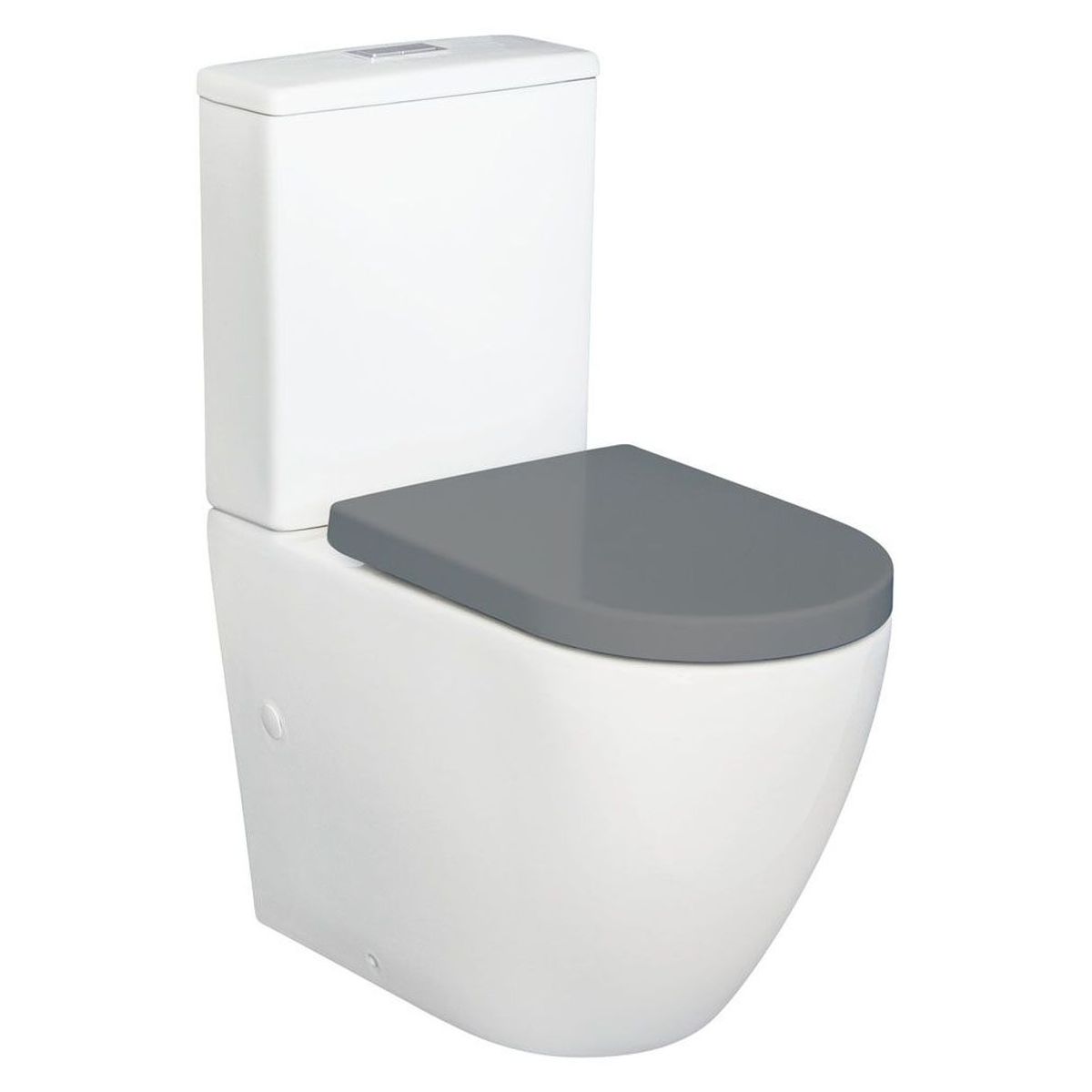 Alix Back-to-Wall Toilet Suite, Grey Seat - K011GP