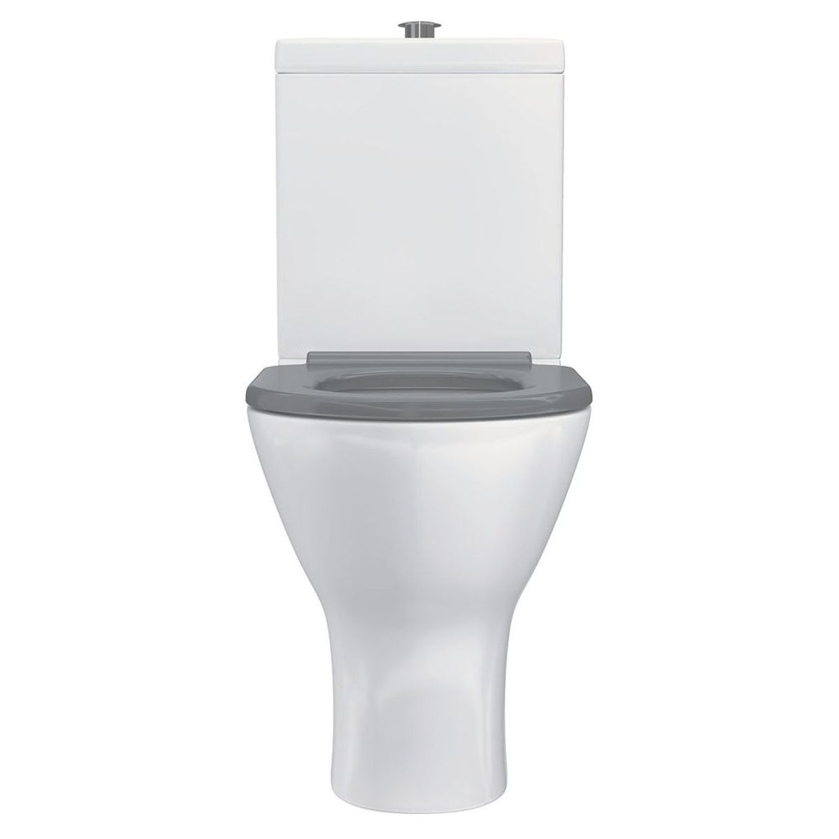 Fienza Delta Care Back-to-Wall Toilet Suite, Grey Seat