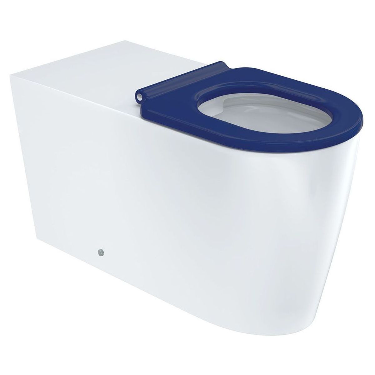 Fienza Isabella Care Wall-Faced Toilet Suite, Blue Seat