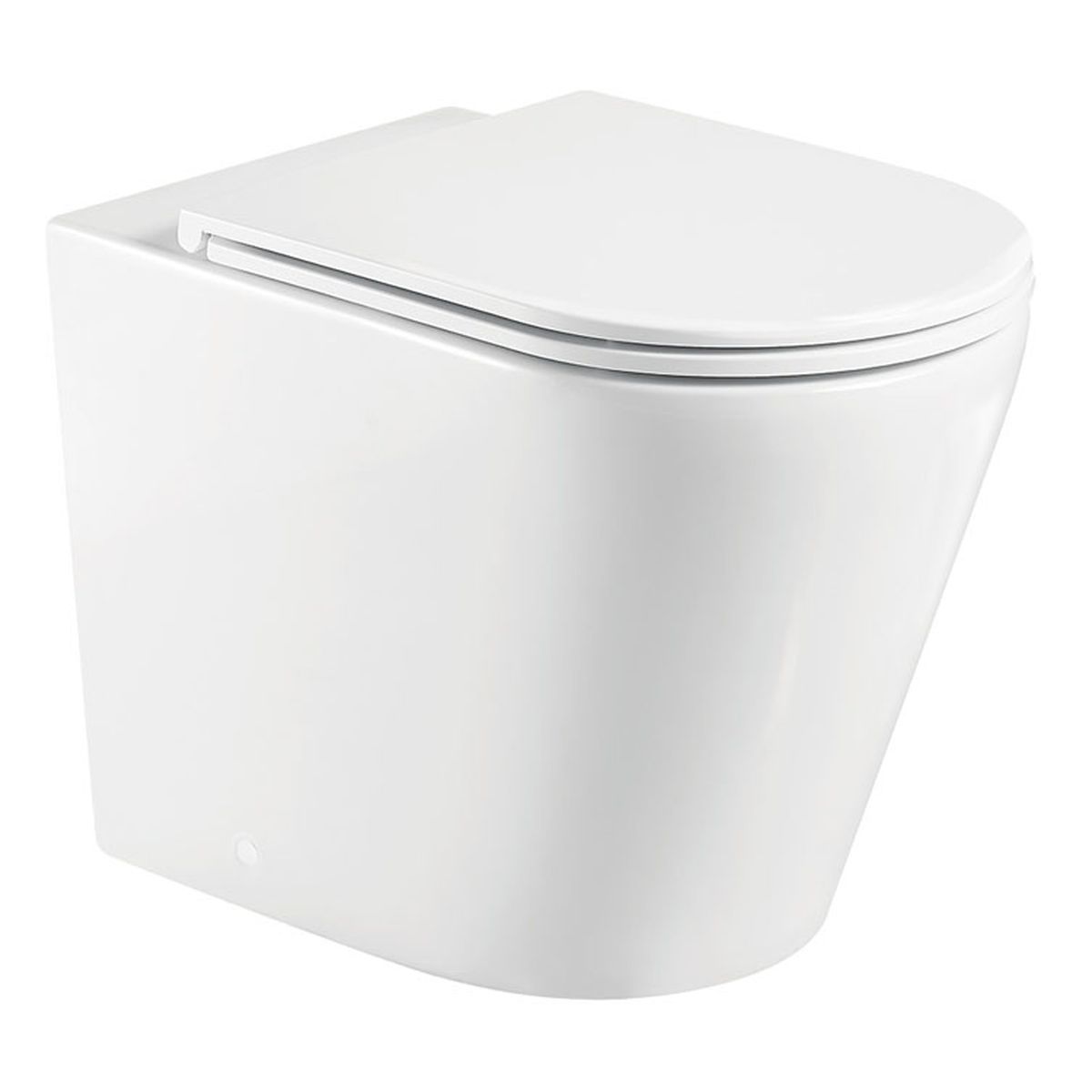 Aluca Tornado Flush Wall-Faced Toilet Suite, Slim Seat