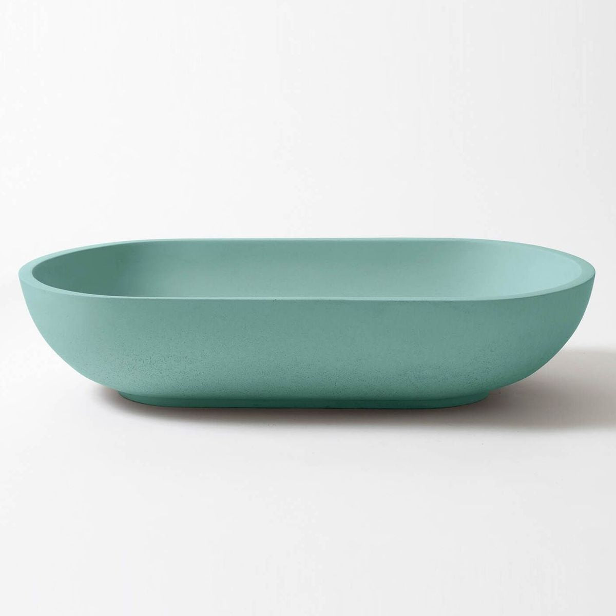 Kaarla Oval Concrete Vessel Basin - Aqua