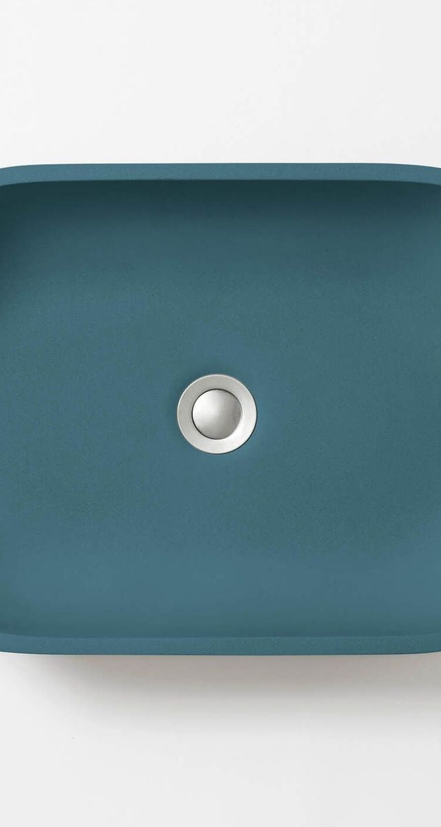 Kaarla Oval Concrete Wall Mount Basin - Ocean