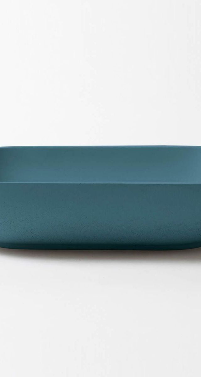 Kaarla Oval Concrete Wall Mount Basin - Ocean