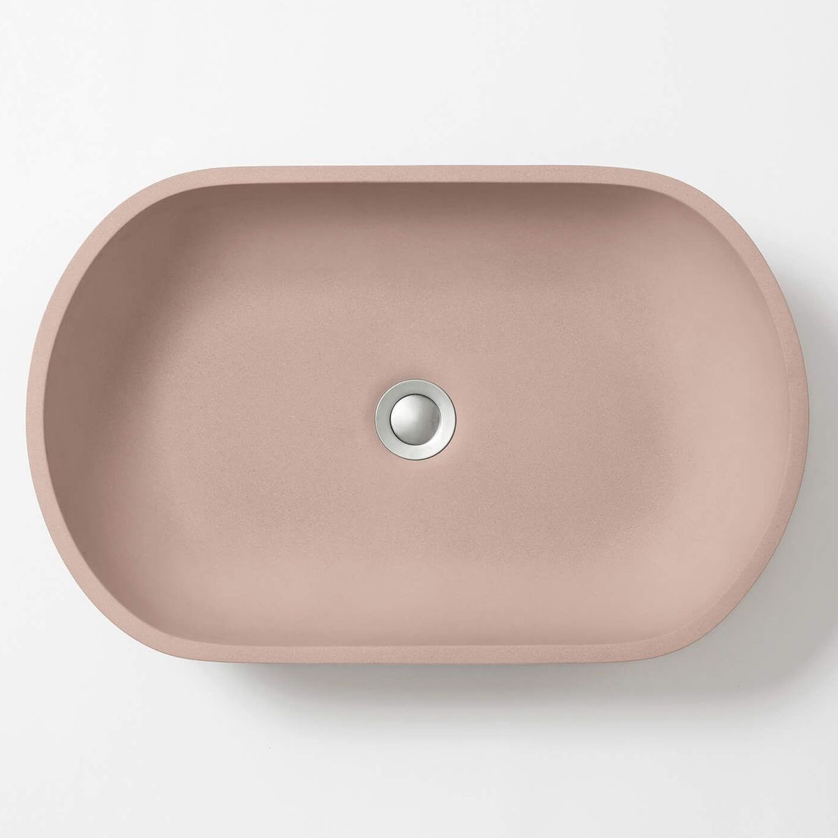 Kaarla Oval Concrete Vessel Basin - Quartz