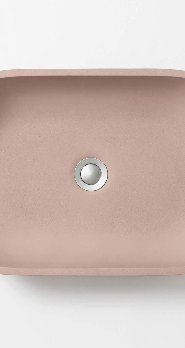 Kaarla Oval Concrete Wall Mount Basin - Quartz