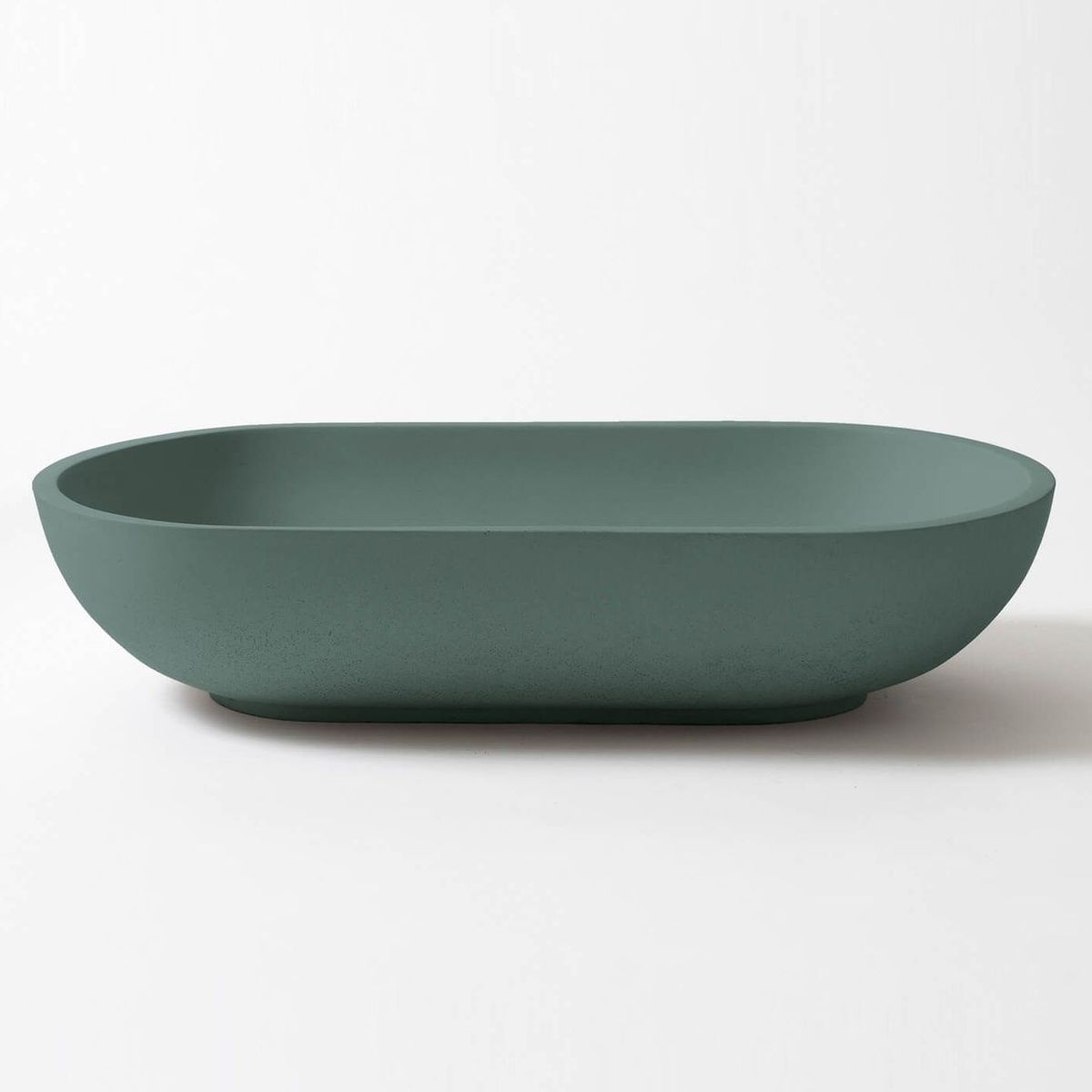 Kaarla Oval Concrete Vessel Basin - Teal