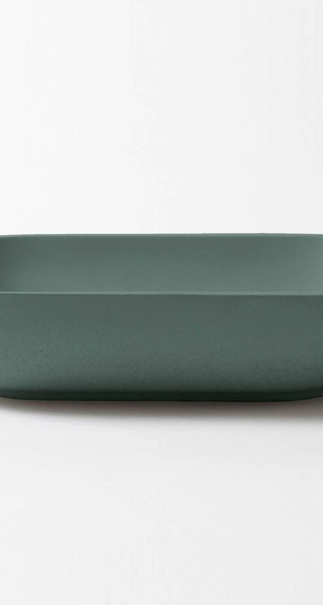 Kaarla Oval Concrete Wall Mount Basin - Teal
