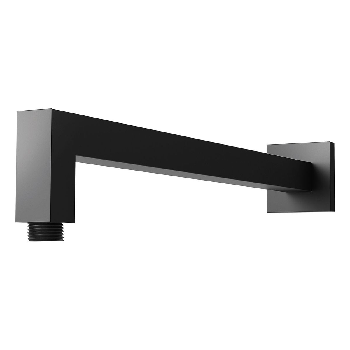 Lexi Shower Arm 400mm Square - Matte Black