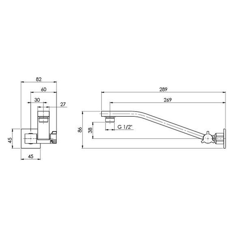 Lexi Universal Shower Arm