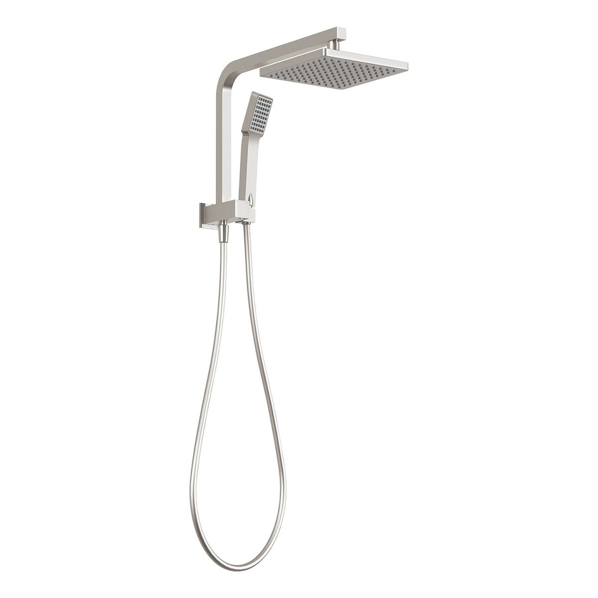 Lexi Compact Twin Shower - Brushed Nickel