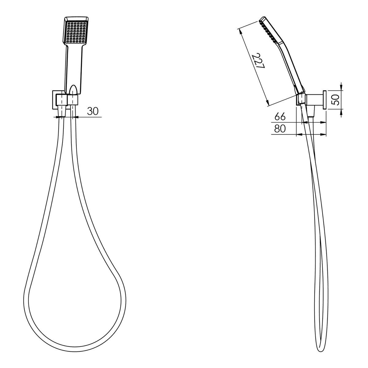 Lexi Hand Shower - Matte Black