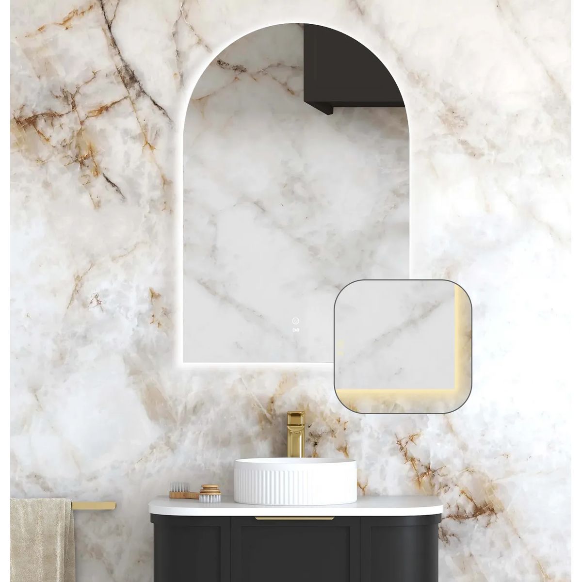 LED Archie 900X600 Frameless Mirror