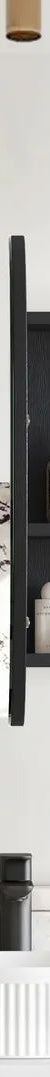Bondi 900mm LED Shaving Cabinet - Black Oak