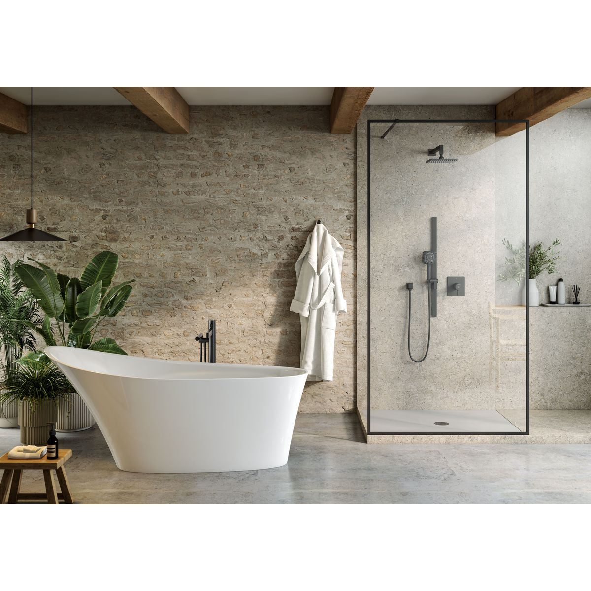 Victoria + Albert Ledro Bath, Gloss White