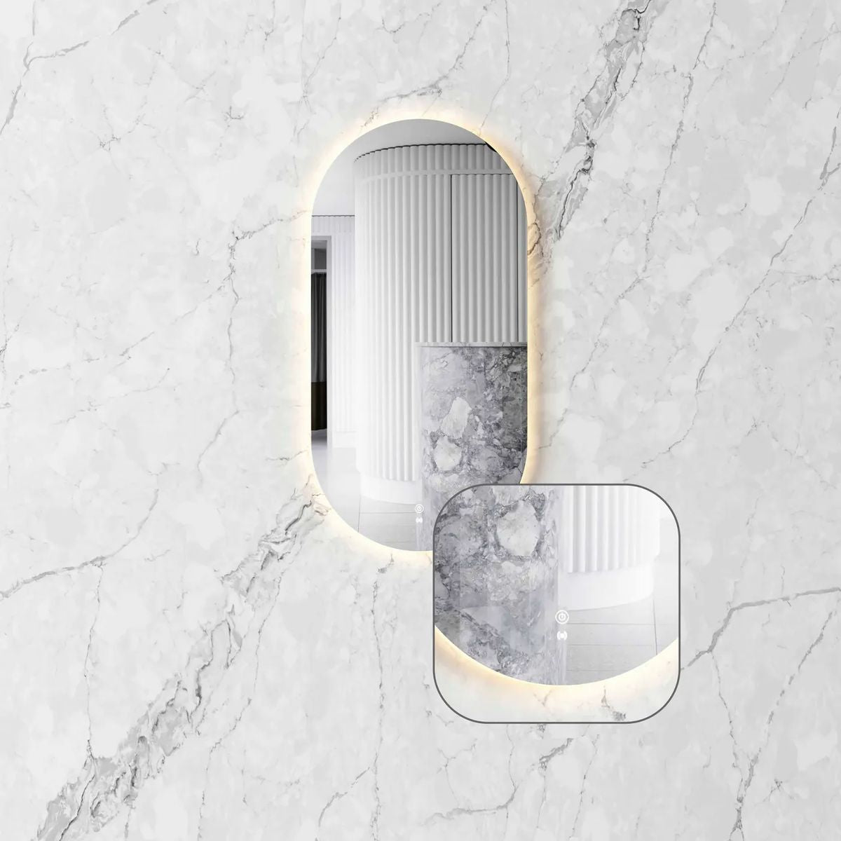 Led Noosa 900X450 Frameless Mirror