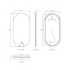 Led Noosa 900X450 Frameless Mirror