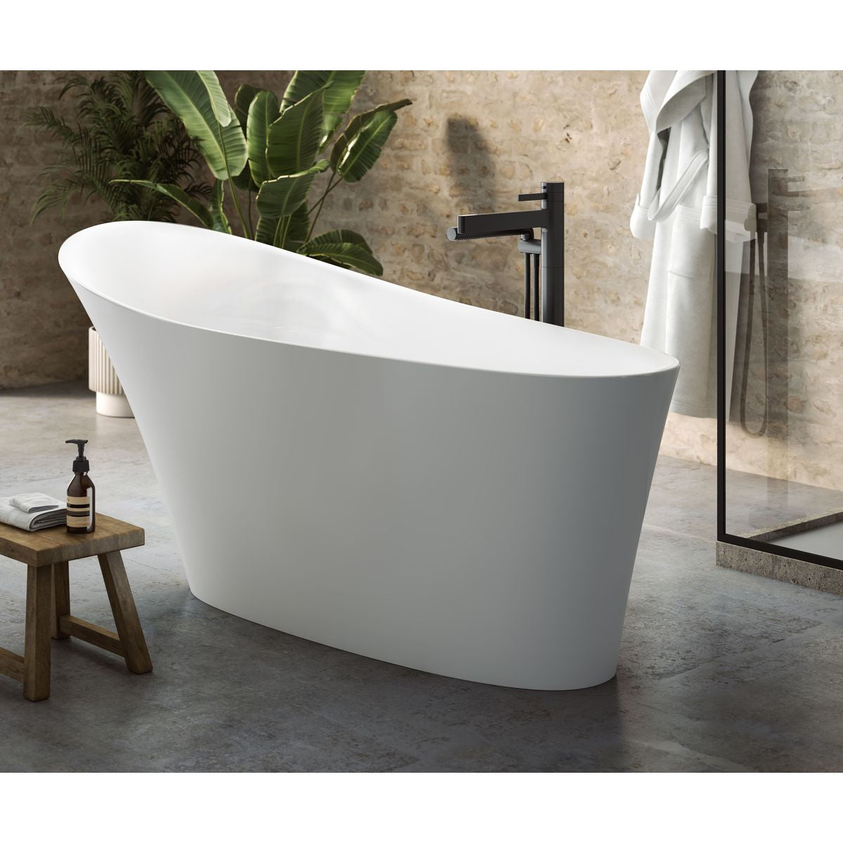 Victoria + Albert Ledro Bath, Matte White