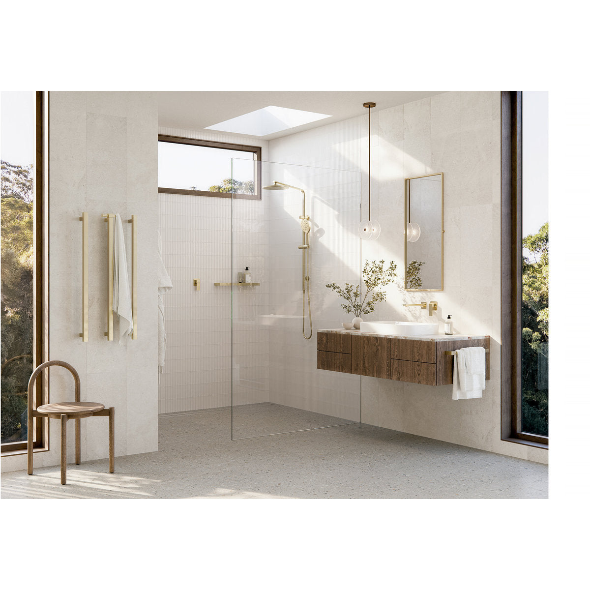 Phoenix GloStainless Steel MKII SwitchMix Shower/Wall Mixer (Fit-Off Kit Only), Lead Free, Brushed Carbon