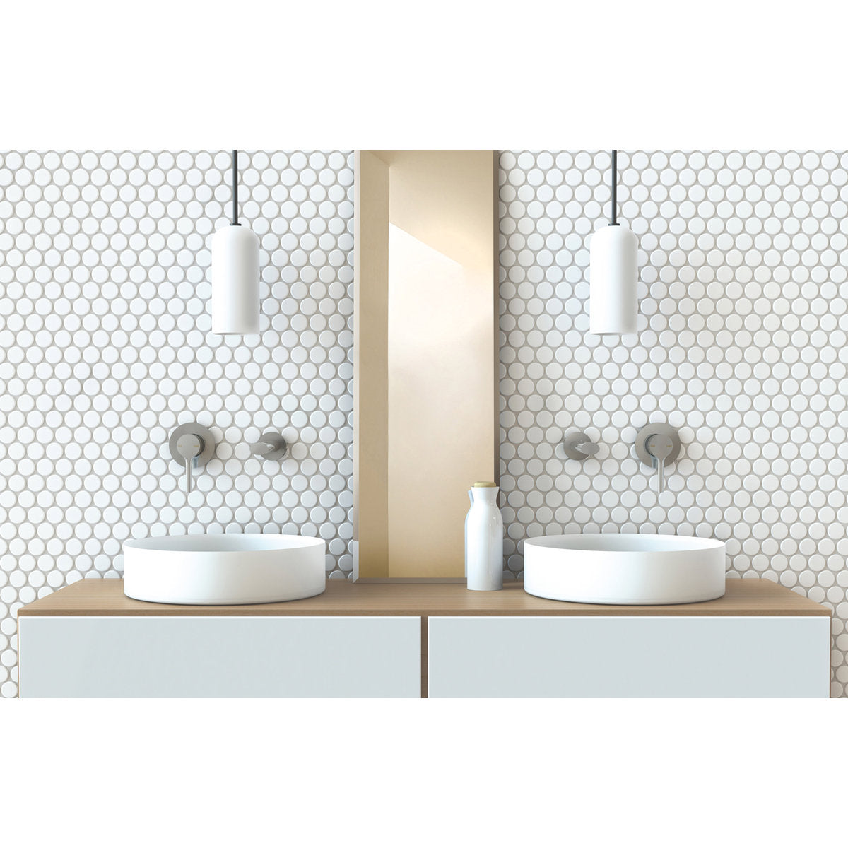 Phoenix Vivid Slimline Oval SwitchMix Shower/Wall Mixer (Complete Kit), Lead Free, Chrome