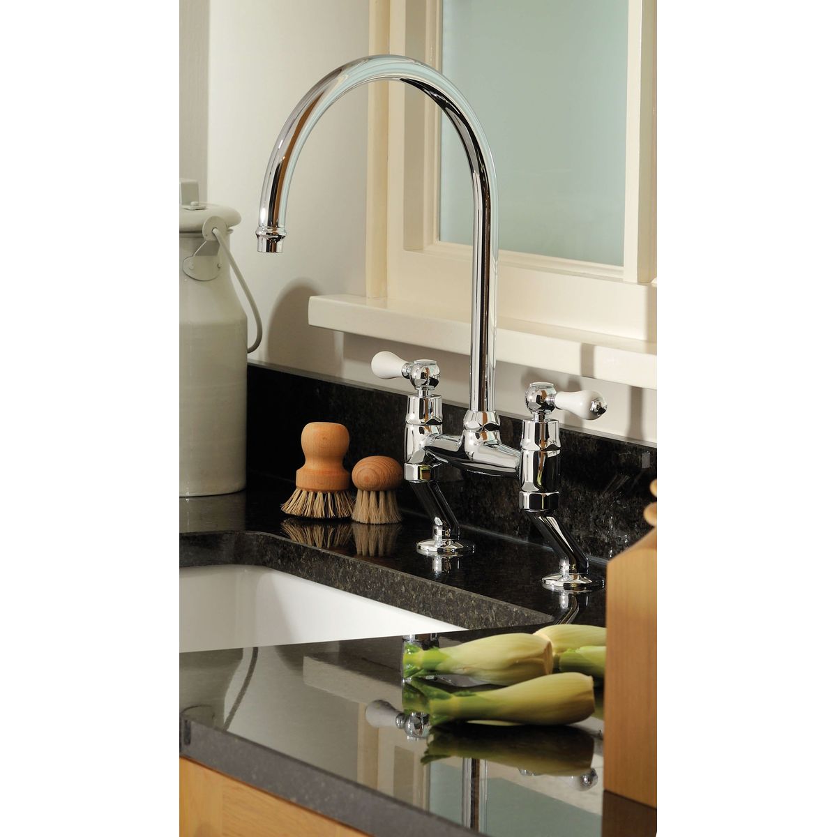Ludlow Bridge Sink Mixer - Chrome