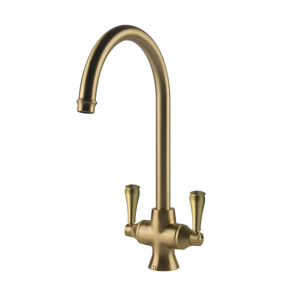 Turner Hastings Ludlow Purifier Mixer with Filter Cartridge - Brushed Brass