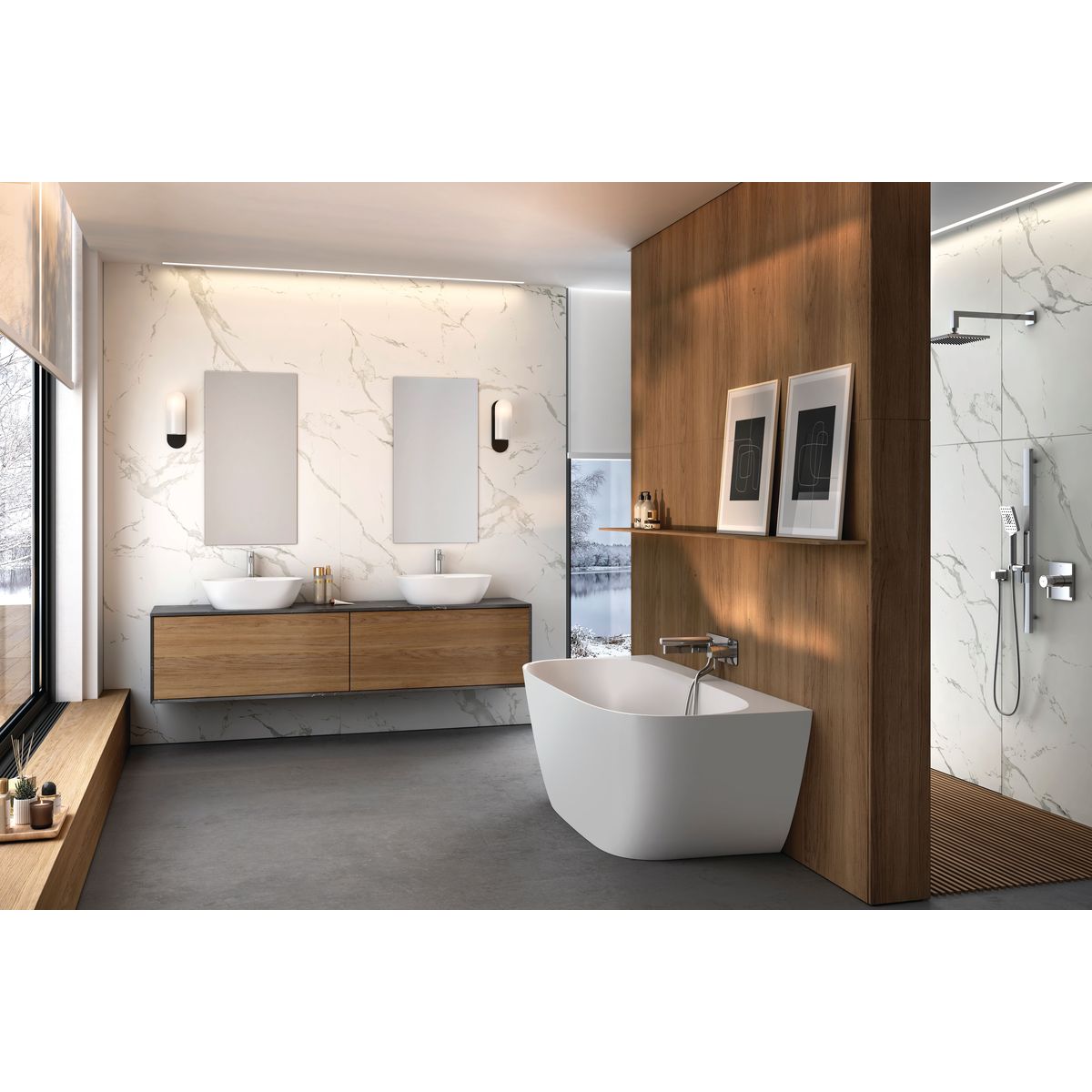 Victoria + Albert Lussari 1600 Back to Wall Bath, Matte White