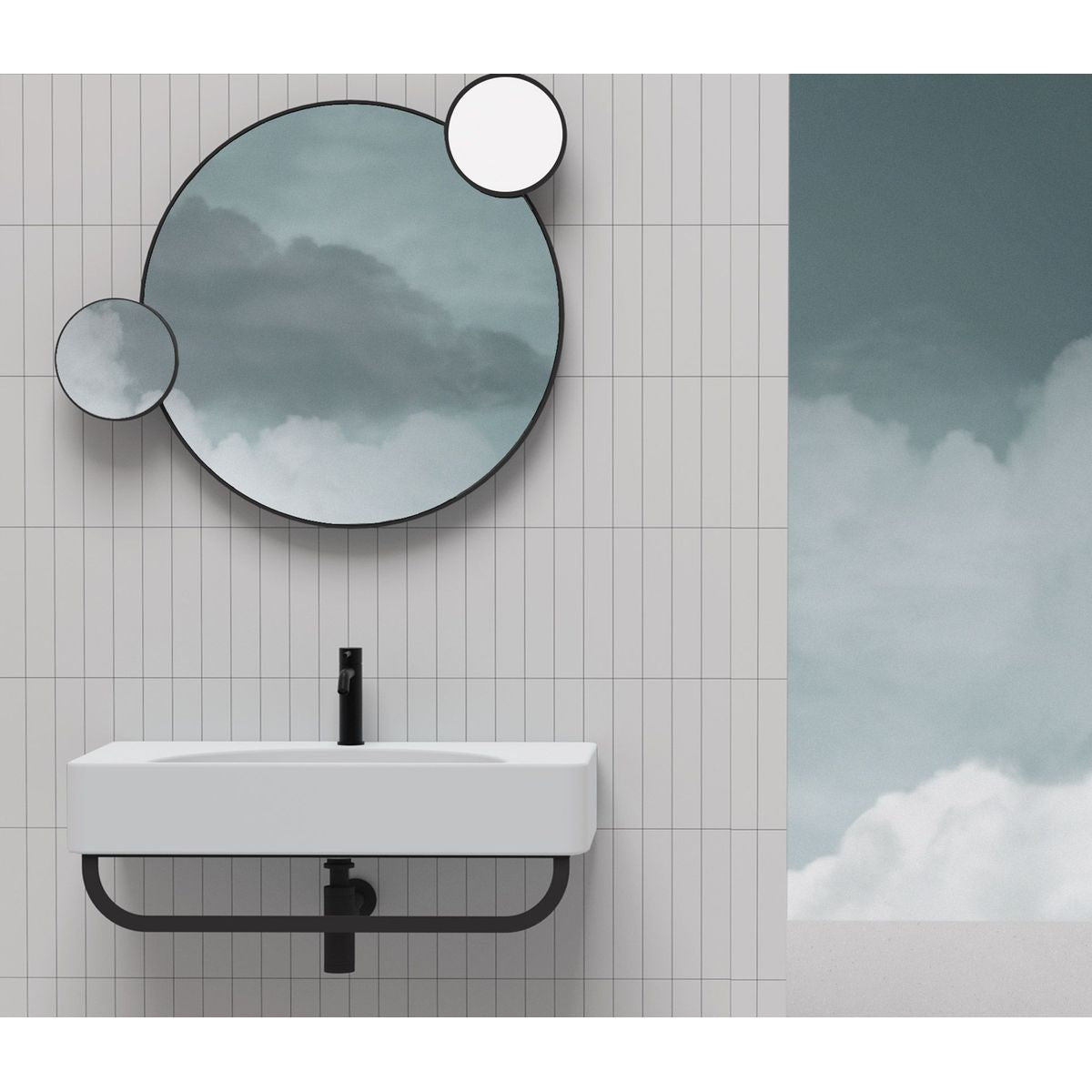 Studio Bagno Lunaris 101 Bench/Wall Basin - No Taphole