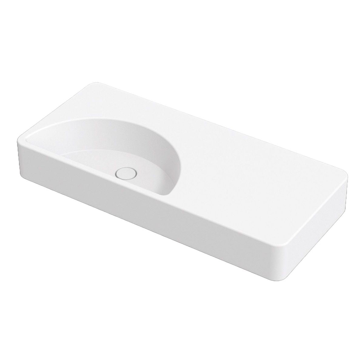 Studio Bagno Lunaris 101 Bench/Wall Basin - No Taphole