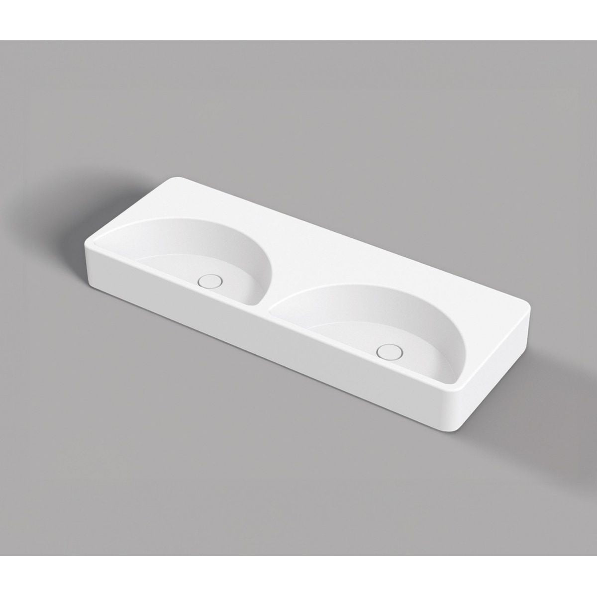 Studio Bagno Lunaris 121 Bench/Wall Basin - 2 Tapholes