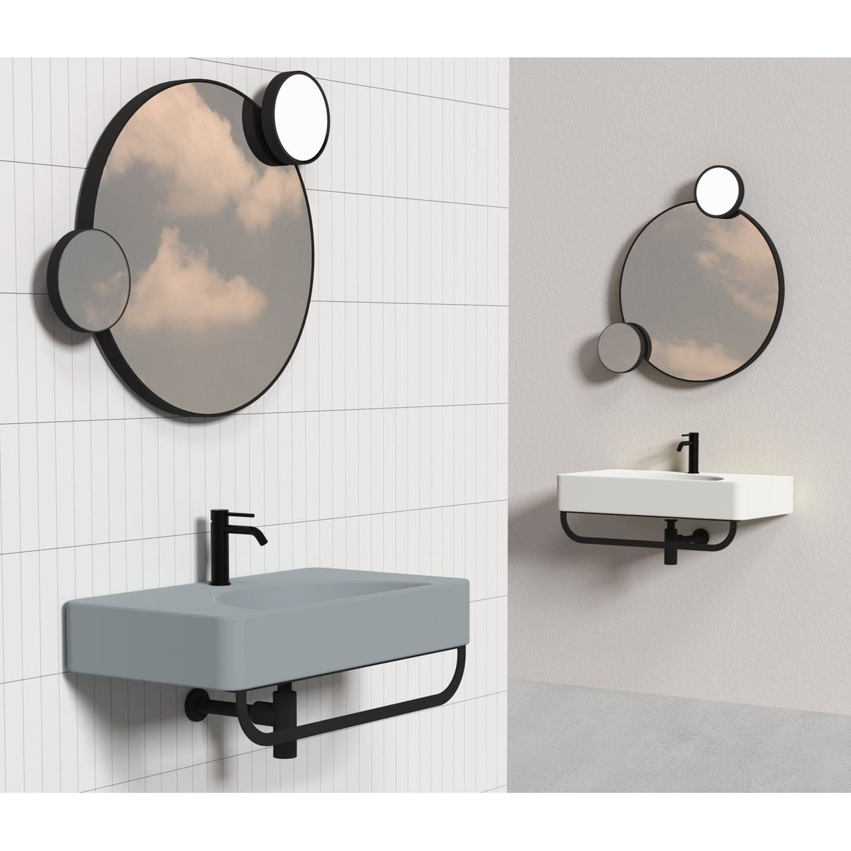 Studio Bagno Lunaris 61 Towel Rail - Matte Black