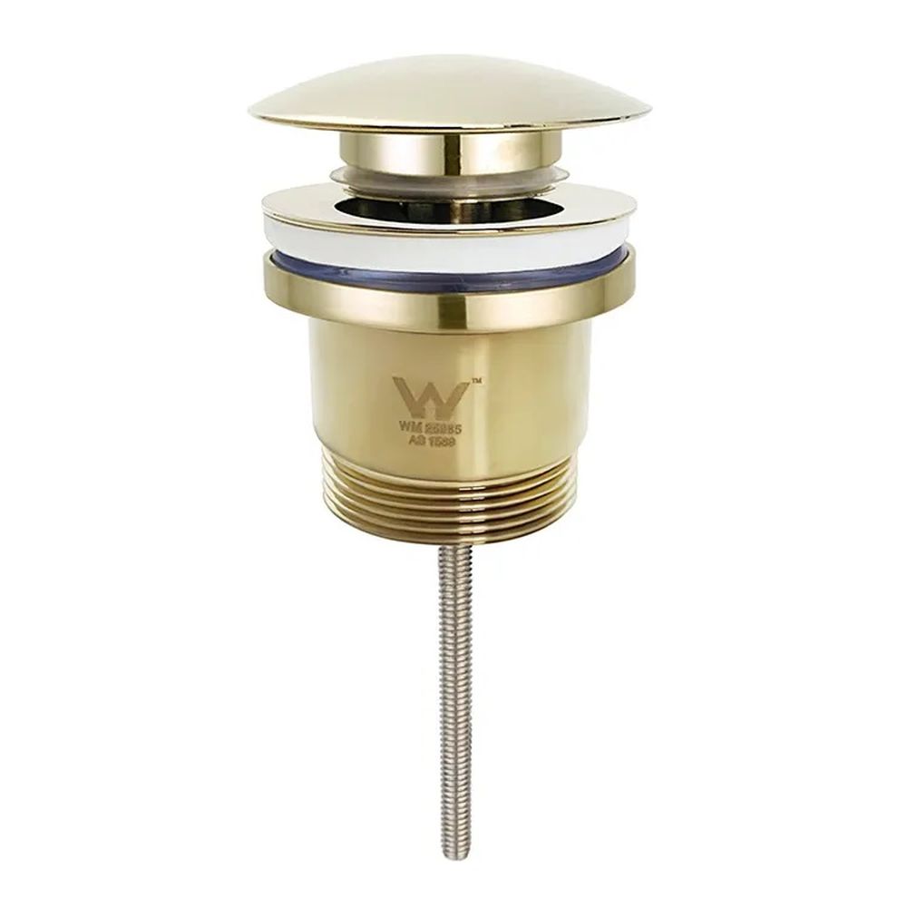 Universal Mushroom Pop Up Waste Brushed Gold 32mm